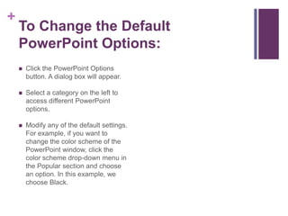 Lesson 1 seeting up your powerpoint presentation | PPTX