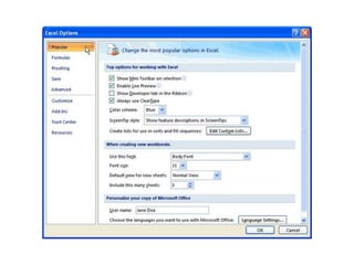Lesson 1 setting up excel environment | PPTX