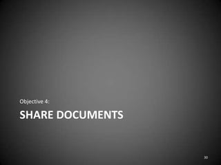 Lesson 1 sharing and maintaining documents | PPTX
