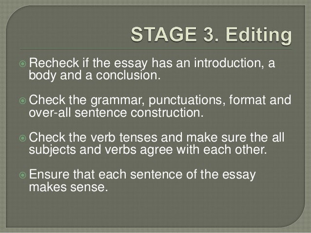 Essay construction technology