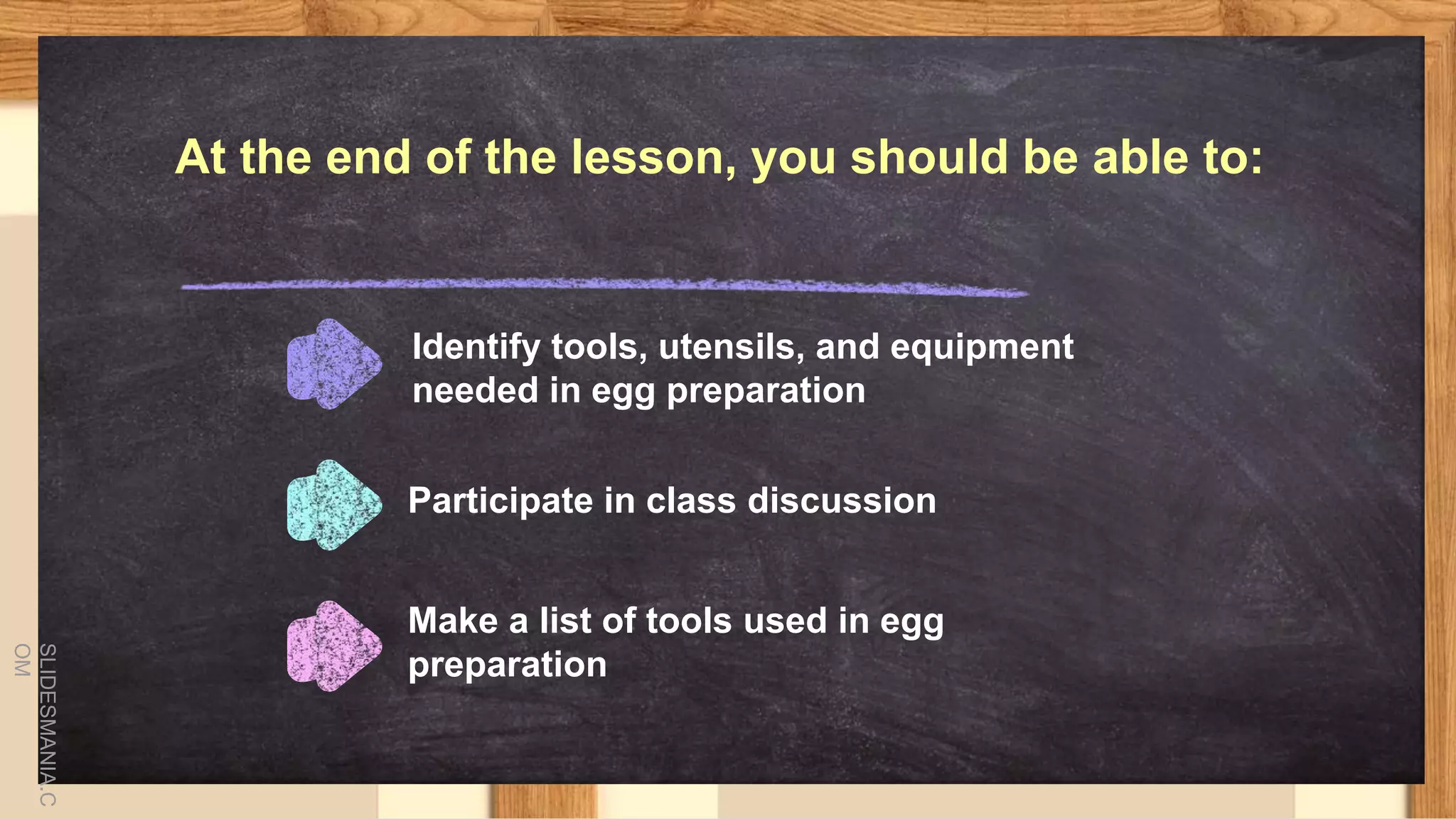 Cookery 10 Lesson 1 Tools, Utensils and Equipment Needed in Egg