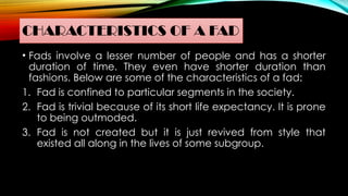 Small Fad TRENDS, networks and critical thinking in the 21st century -TRENDS and ...