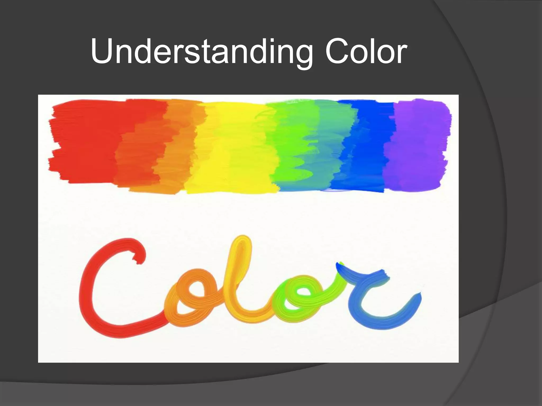 Understanding Color
 