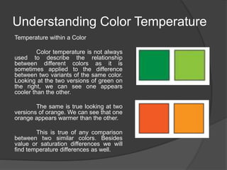 Color Vs Temperature Lab Report Lesson 10 a understanding color | PPTX