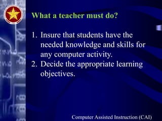Lesson 10 computer as a tutor | PPT