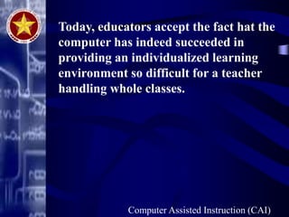 Lesson 10 computer as a tutor | PPT