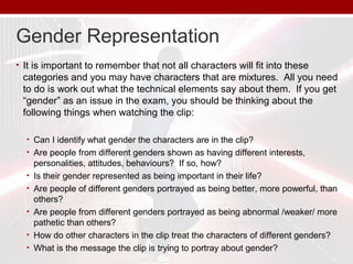 Gender Representation