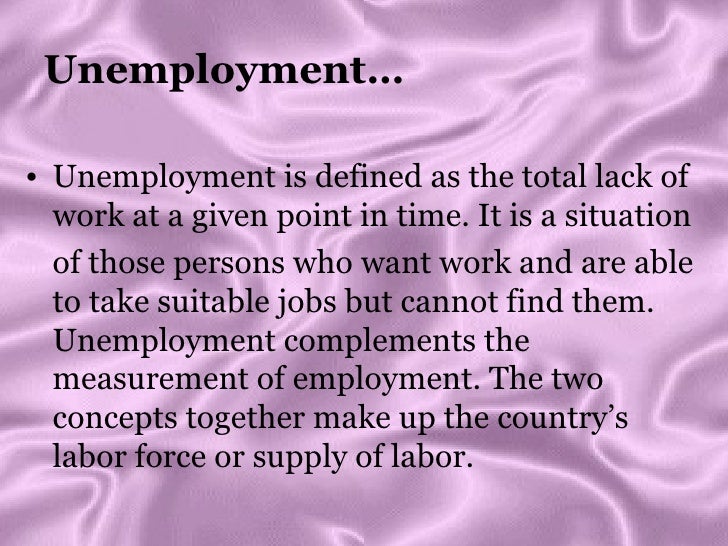 Lesson 10 over employment, unemployment, underemployment and overtime