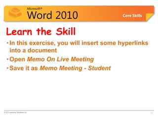 Word Lesson 10 PPT | PPTX