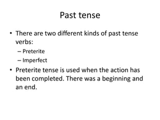 Preterit Lesson10 preterit | PPTX