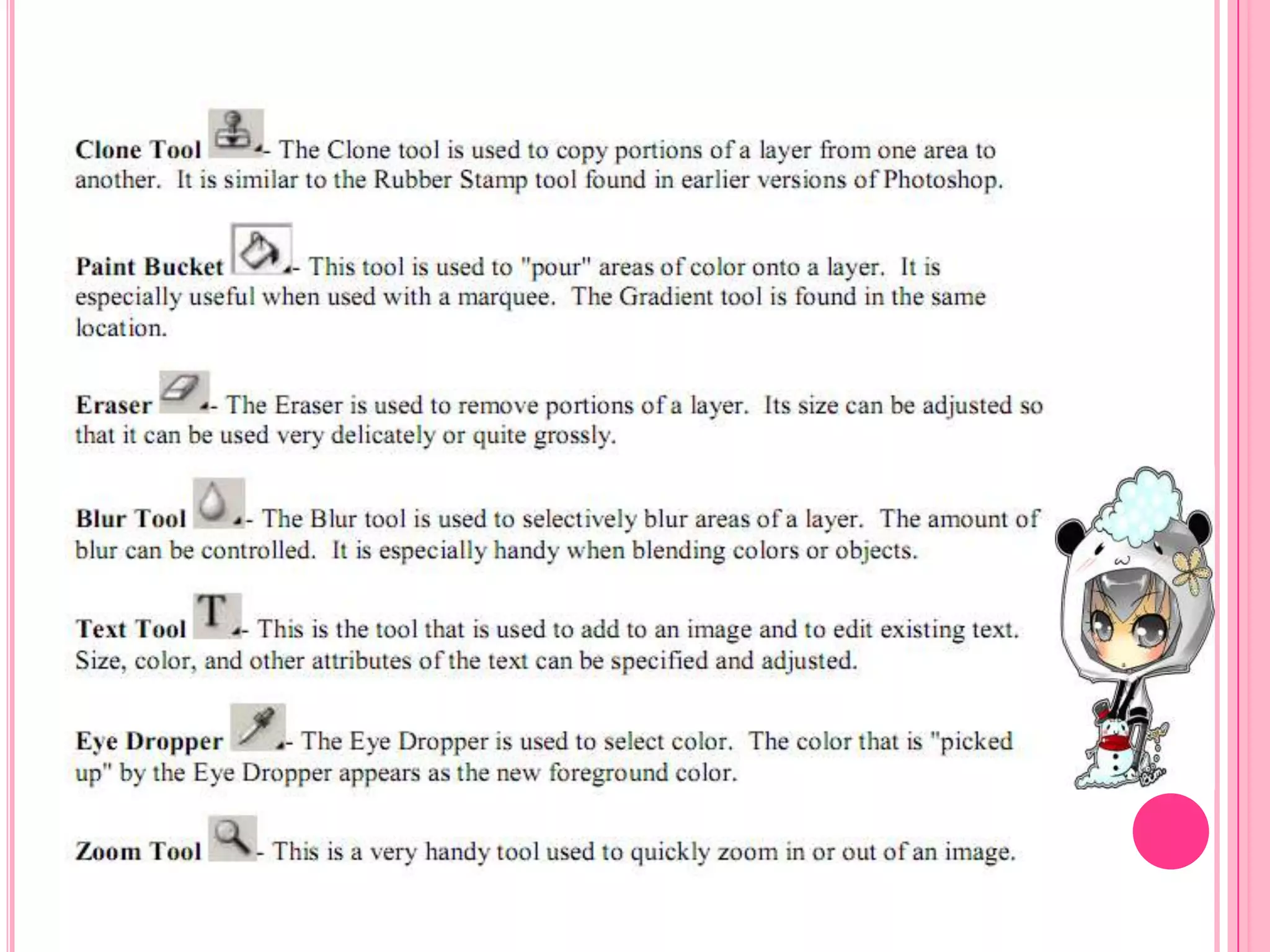 Adobe Photoshop Toolbar