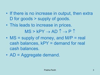 Monetarist theory of inflation | PPSX