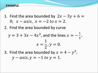 Lesson 11 plane areas area by integration | PPT