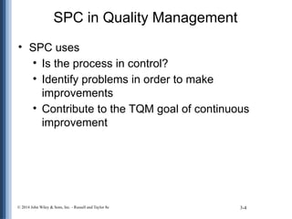Lesson 12: Process Capability and Statistical Process Control | PPTX