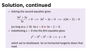 Lesson 11: Implicit Differentiation (slides) | PDF