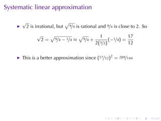 Lesson 12: Linear Approximation and Differentials | PDF