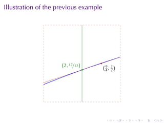 Illustration	of	the	previous	example




                                       .
                     . 2, 17/12)
                     (
                                   .       (9 2
                                           . 4, 3)




                                            .        .   .   .   .   .
 