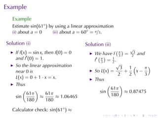 Lesson 12: Linear Approximation and Differentials | PDF
