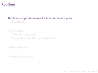 Lesson 12: Linear Approximation and Differentials | PDF
