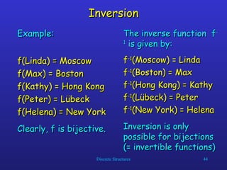 Bijective Inverse Function Examples Lesson 1 &2 -Set Theory and Functions.ppt