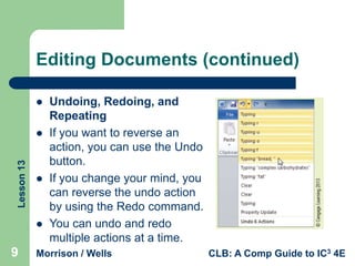 Undo Examples Lesson 13 | PPTX