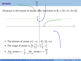 Lesson 16: Inverse Trigonometric Functions | PDF