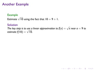 Lesson 13: Linear Approximation | PDF