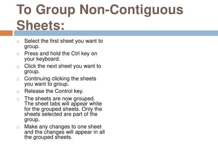 Lesson13 Working With Worksheets