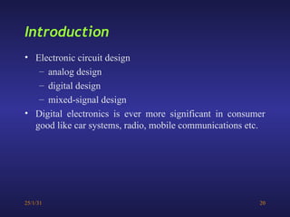 Lesson 13 Overview of modern digital system design (Lecture 7).ppt