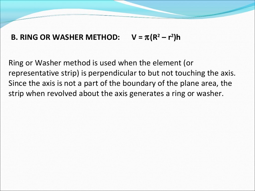 Lesson 13 volume of solids of revolution