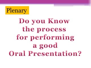 Plenary
