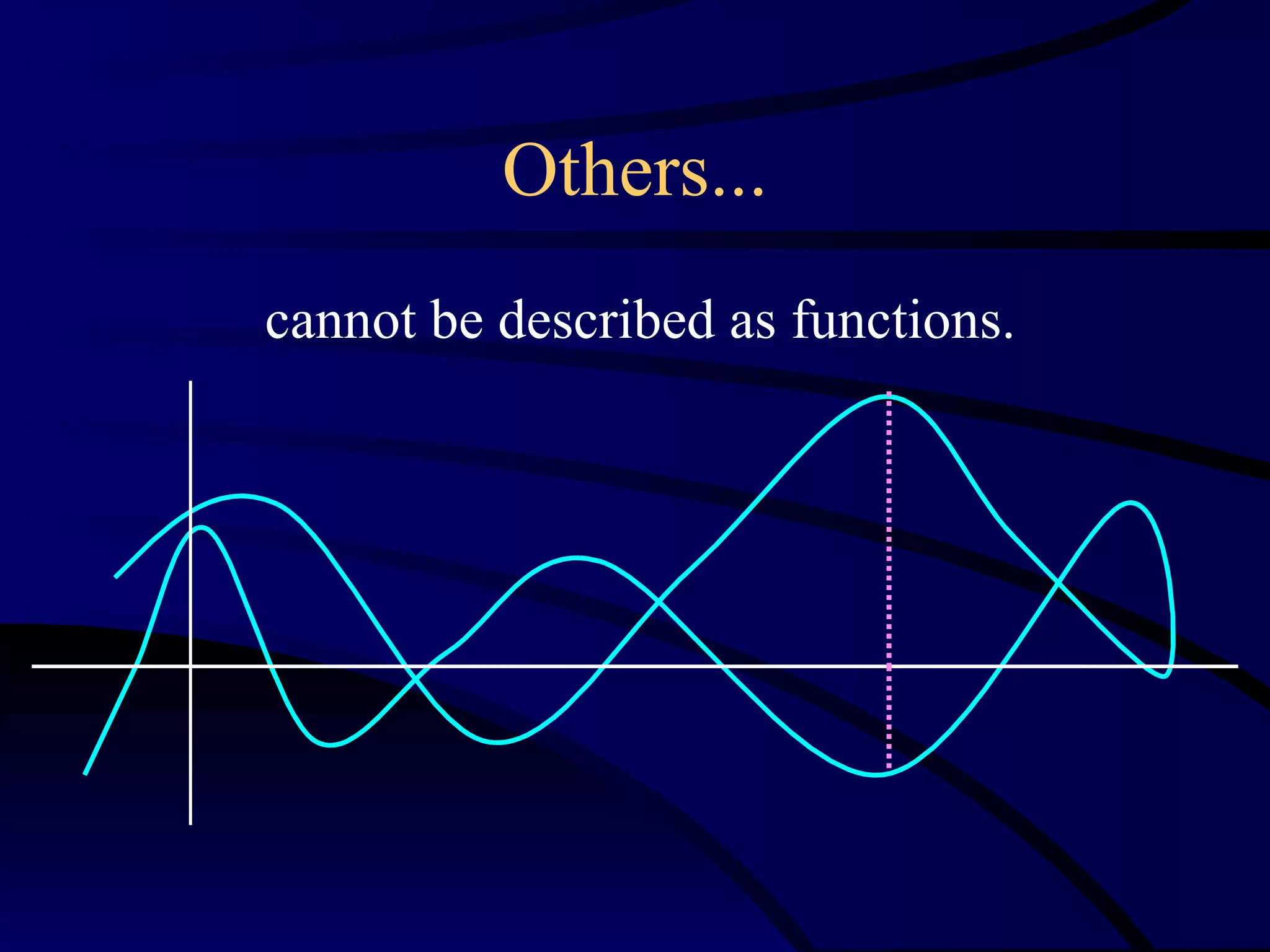 Others...
cannot be described as functions.
 