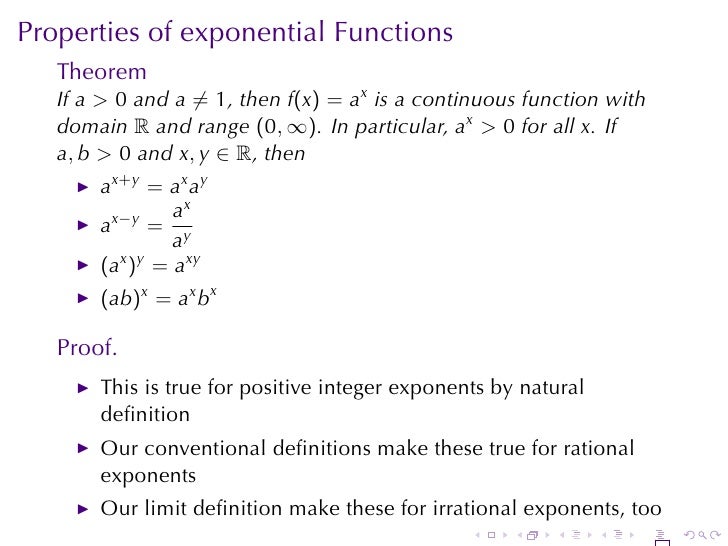 Lesson 14 Exponential Functions Lesson 14 Exponential Functions