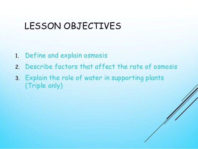 which factors affect the rate of osmotic movement of water which factors affect the rate of osmotic movement of water