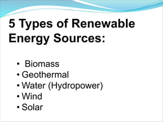 Renewable Energy  