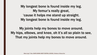 Marie Jaja Tan Roa Santa
Functions of Ball-and-socket Joint
 The ball-and-socket
joint allow various
movements, such as
twisting, rotation,
and up-and-down
movement.
 