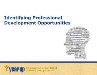 Identifying Professional 
Development Opportunities 
 