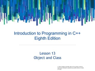 Lesson 13 object and class | PPT