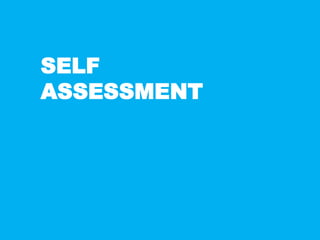 SELF
ASSESSMENT
 