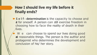 Lesson 15- Human Persons as Oriented Towards Their Impending Death ...