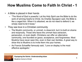 Lesson 15  Muslims Come to Christ