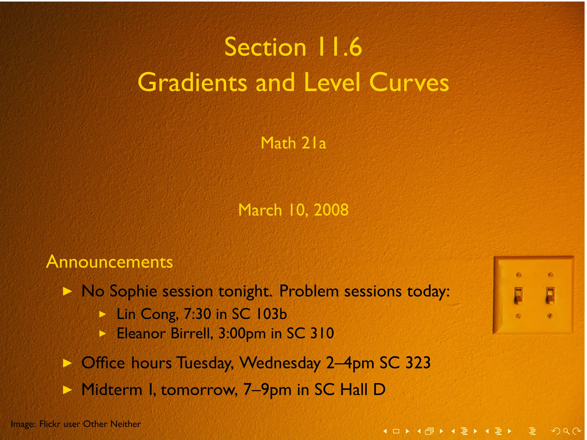 Lesson 15: Gradients and level curves