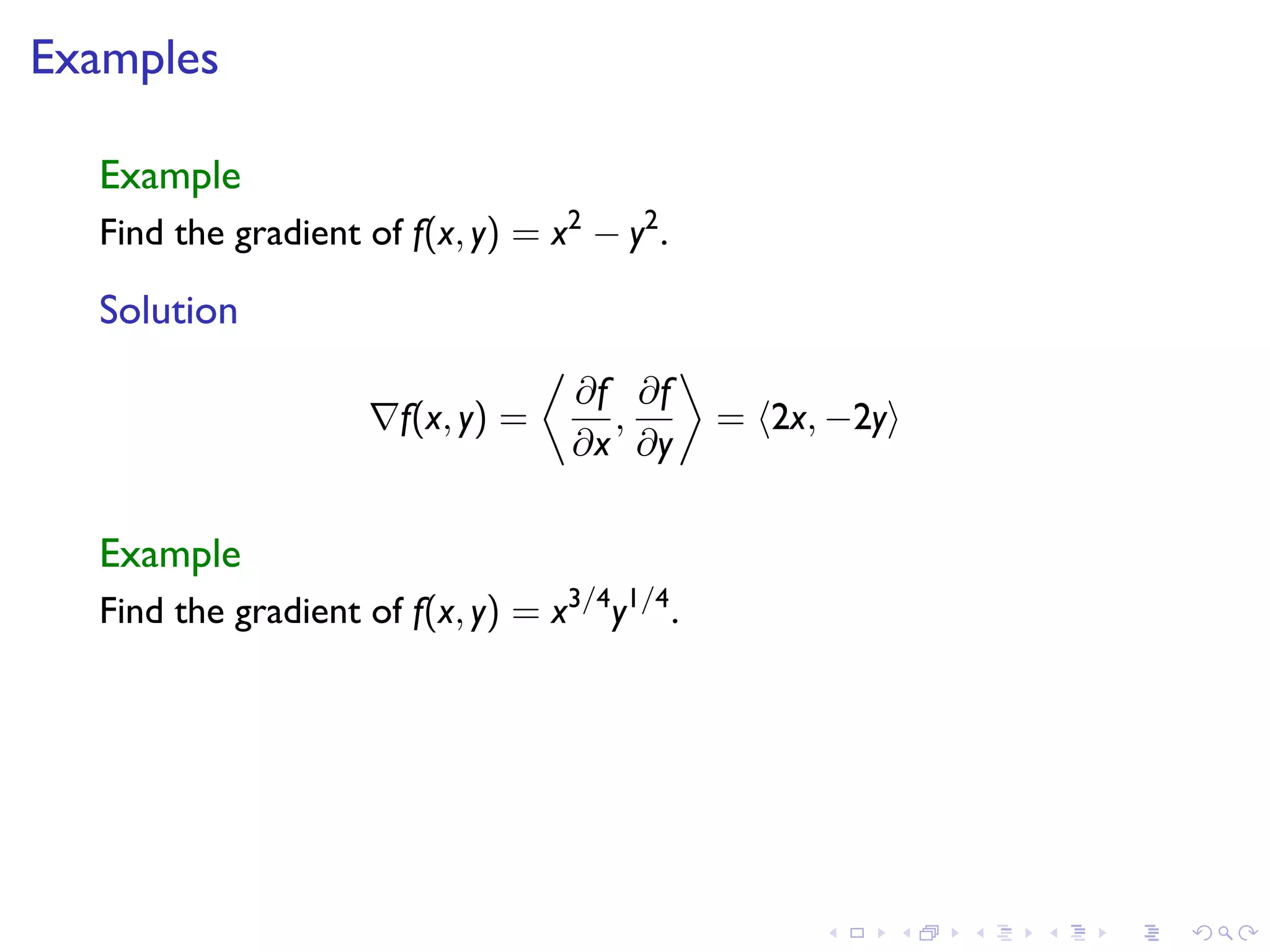 Lesson 15: Gradients and level curves