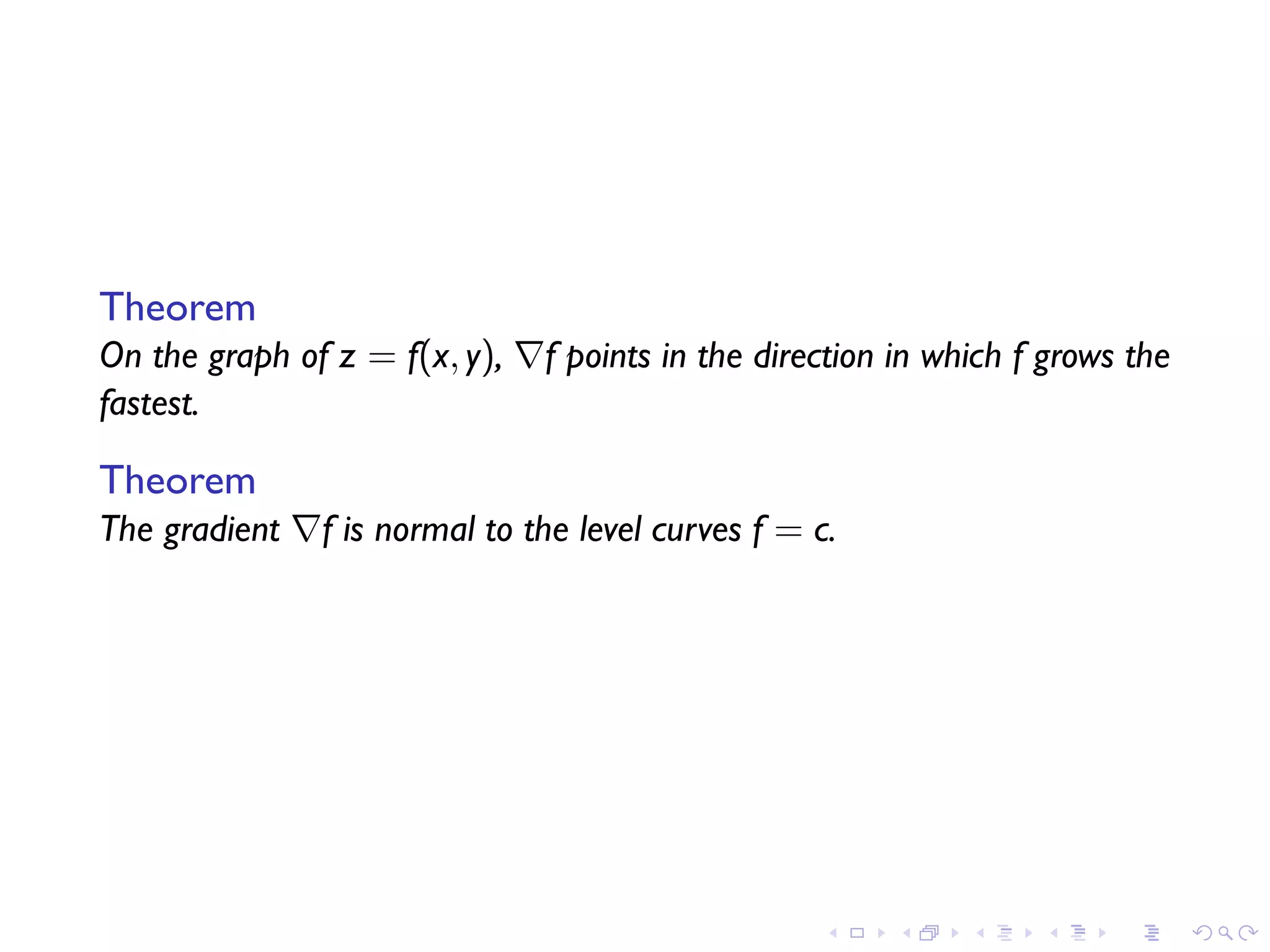Lesson 15: Gradients and level curves