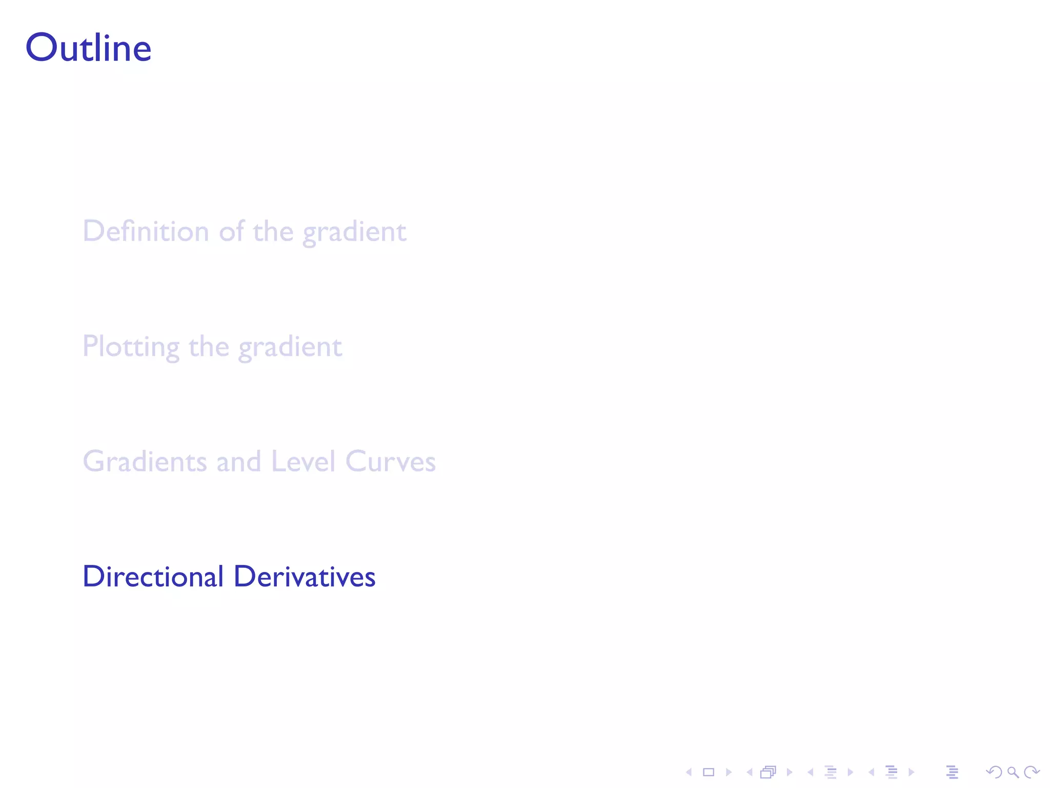 Lesson 15: Gradients and level curves