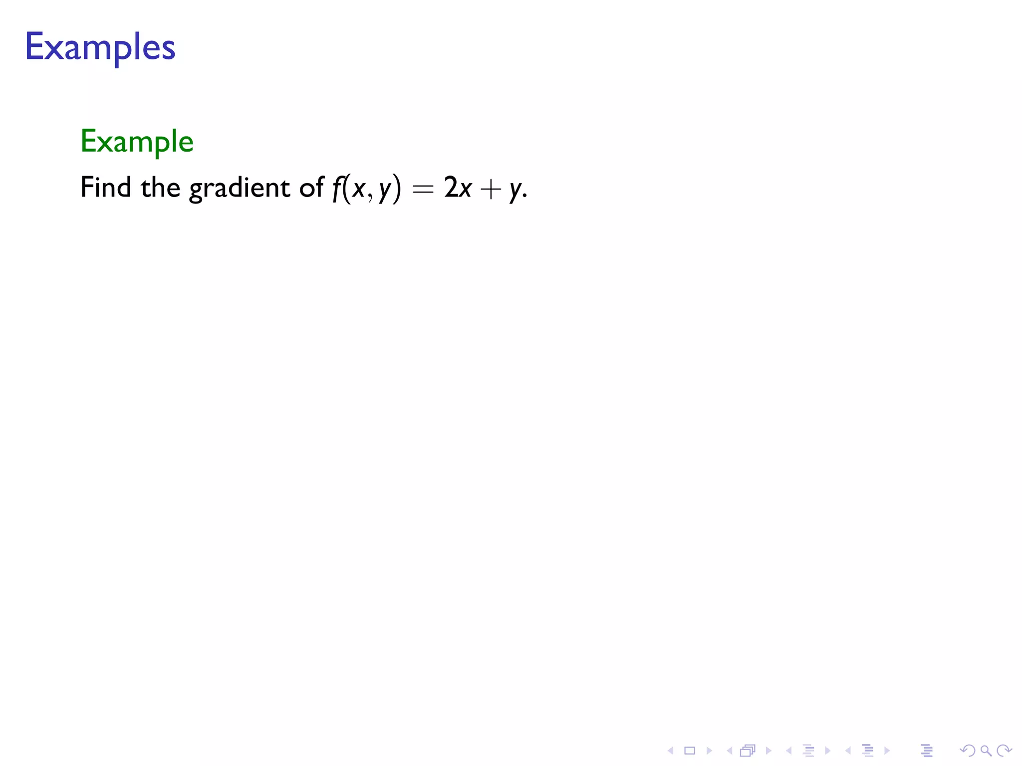 Lesson 15: Gradients and level curves