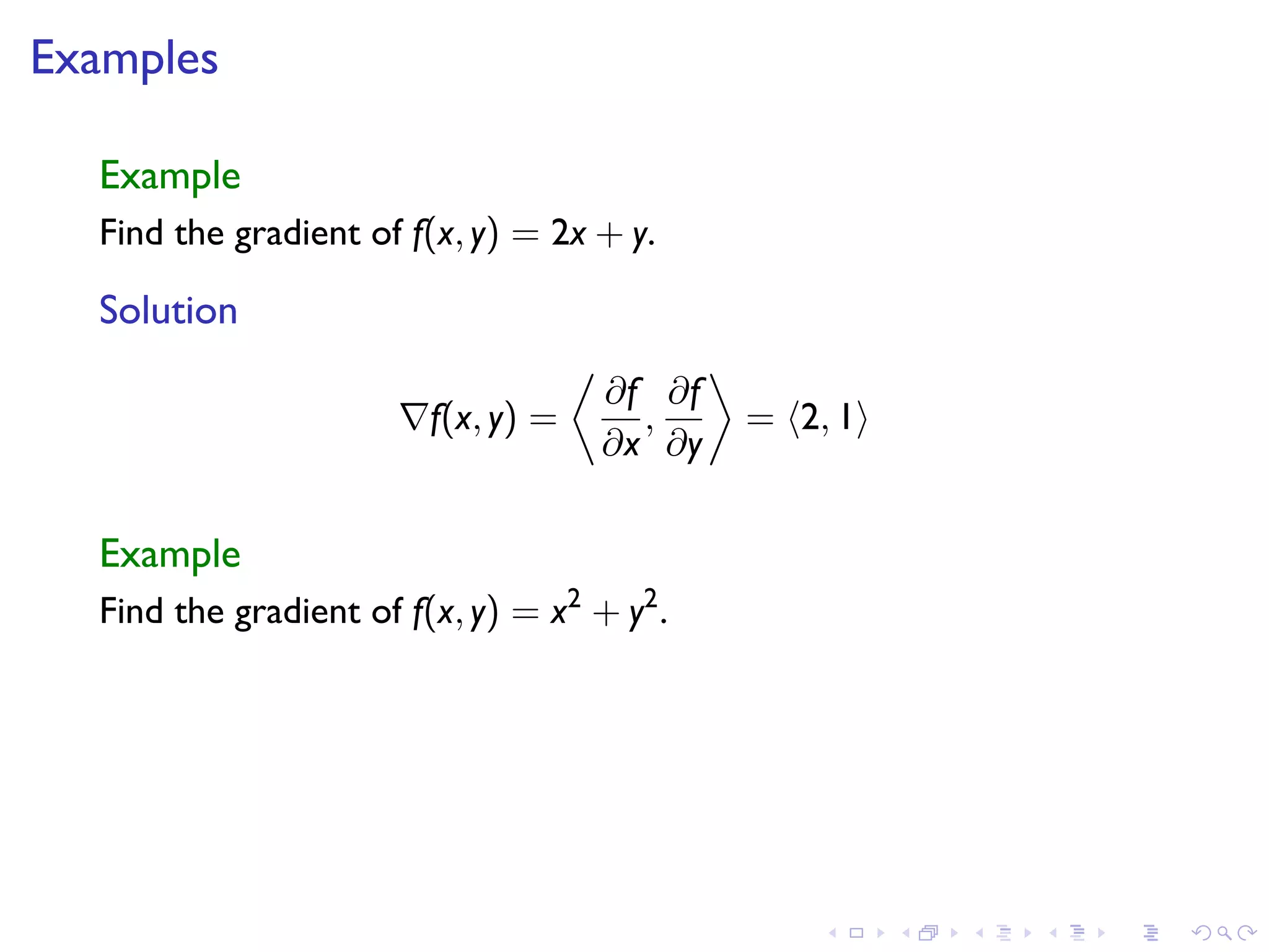 Lesson 15: Gradients and level curves