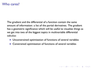 Lesson 15: Gradients and level curves