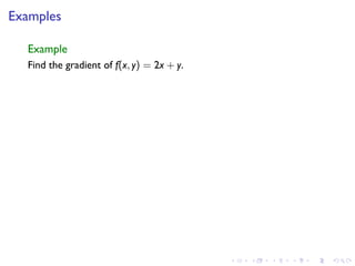 Lesson 15: Gradients and level curves