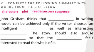 Lesson 15 John Grisham - Correction.pptx